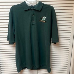 Colorado State University mens polo shirt Rams Rugby logo
